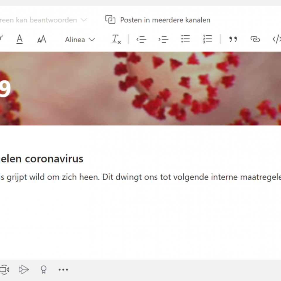  Medewerkers betrekken bij crisiscommunicatie met Teams | Wortell